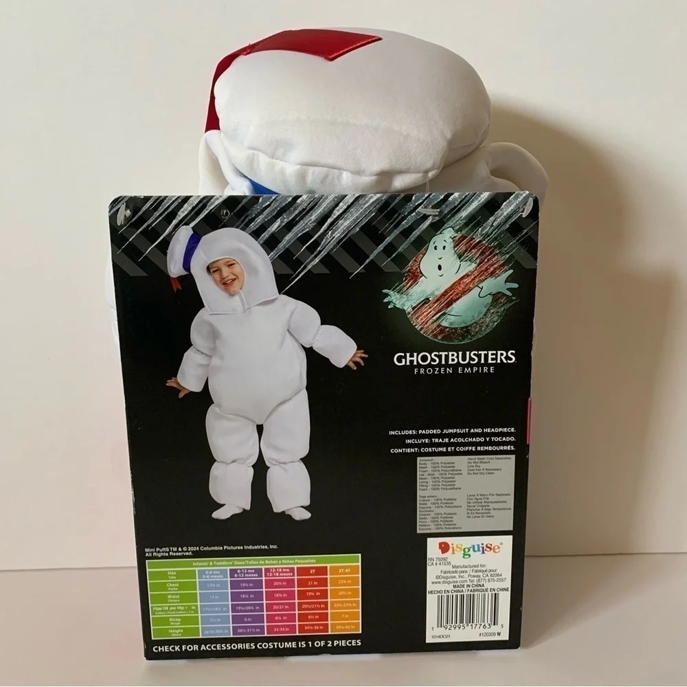 NIB. DISGUISE Ghostbusters Mini Stay Puft Marshmallow Man Costume